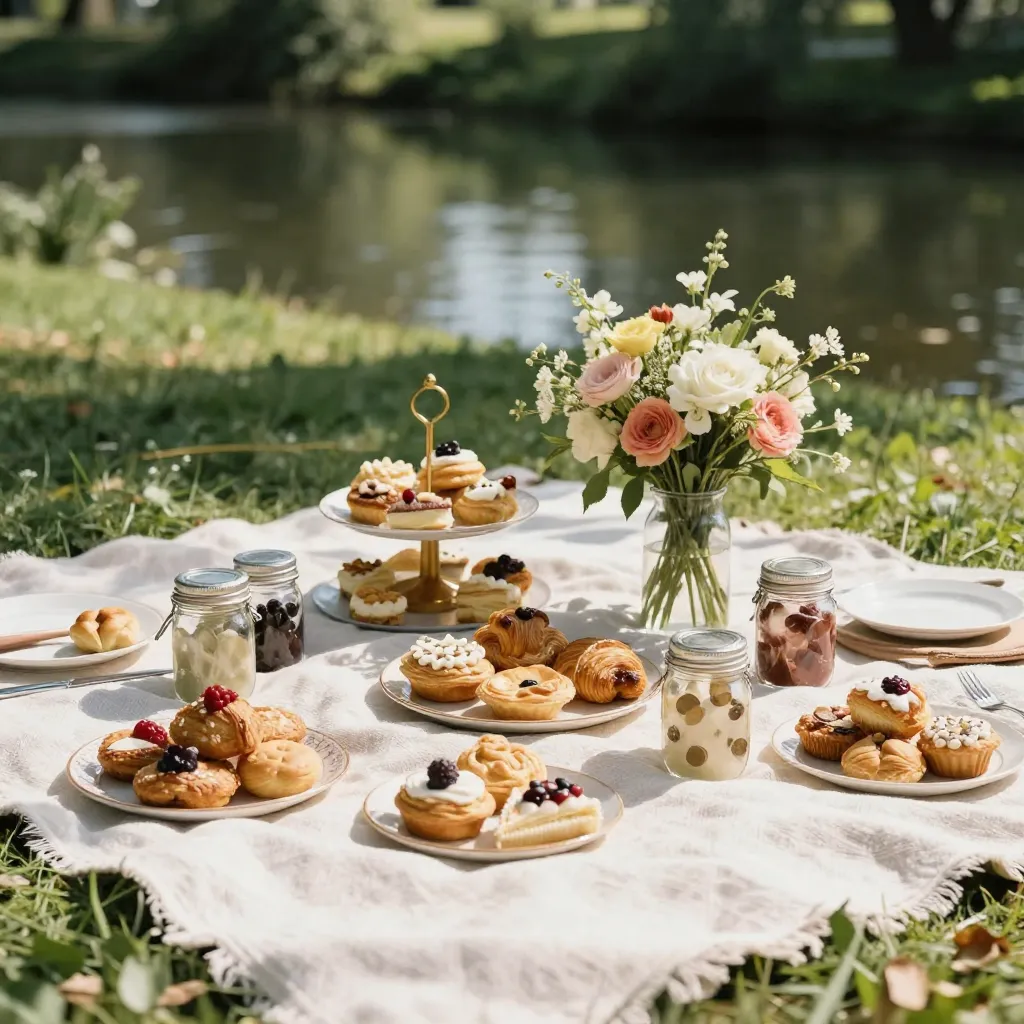 Natural photography style picnic